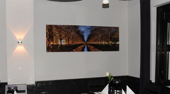 Der Kögraben im Bürgershof Ratingern als Acryl Panorama,